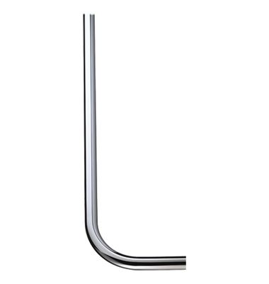 Tube de chasse chromé Presto (coudé / diamètre 32 mm)