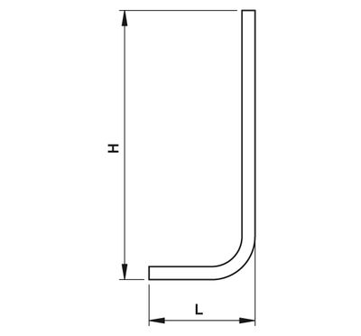 Tube de chasse blanc Presto (coudé / diamètre 32 mm)