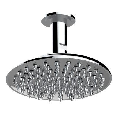 Douche de tête THG 260 Easyclean avec raccord au plafond - Collection "Infini porcelaine blanche"