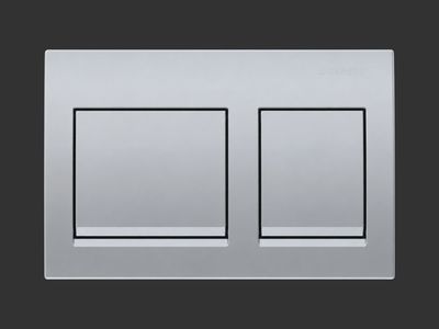 Next-generation Alpha25 square flush plate / Matte Chrome Next-generation Alpha25 square flush plate / Matte Chrome