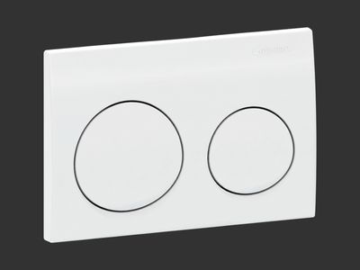 Next-generation Alpha25 round flush plate / White