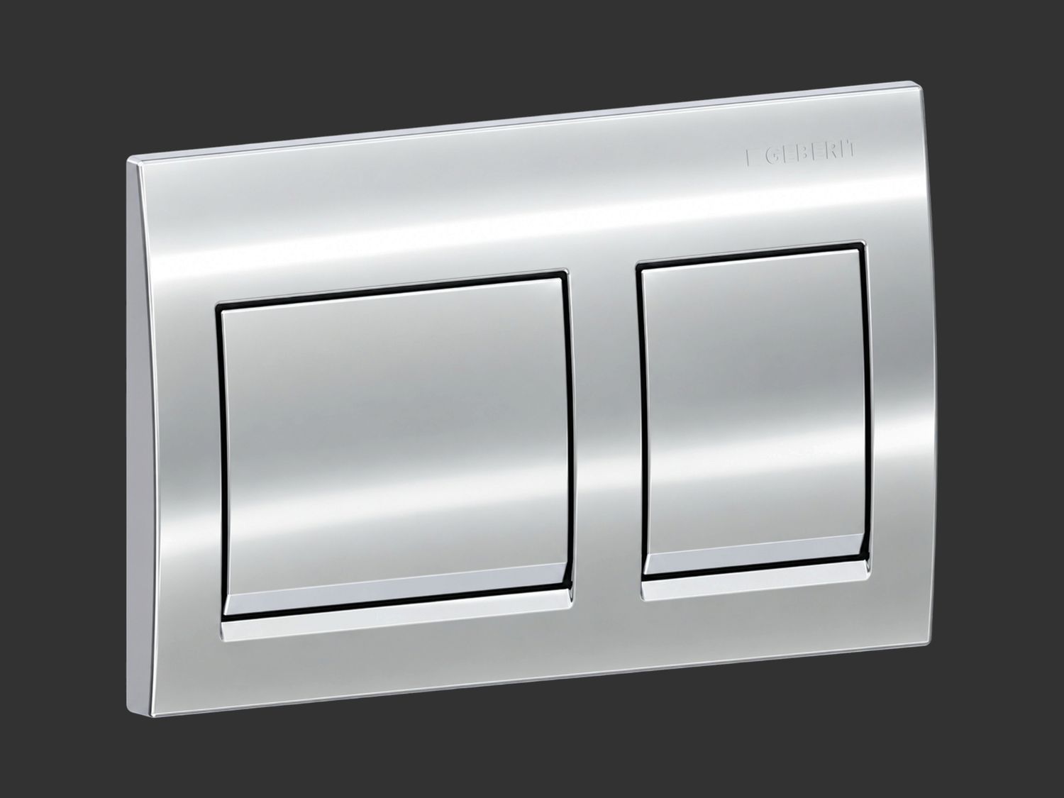 Next-generation Alpha25 Square Flush Plate / Bright Chrome