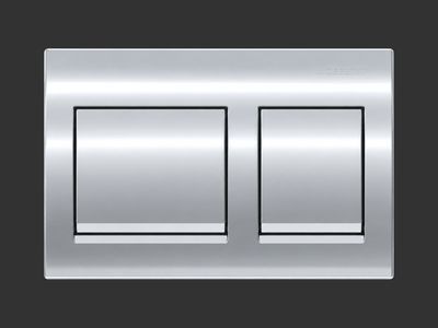 Next-generation Alpha25 Square Flush Plate / Bright Chrome