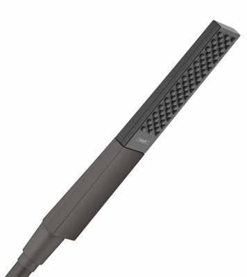 Douchette à main Hansgrohe Rainfinity 100 PowderRain 1 jet en noir chromé brossé