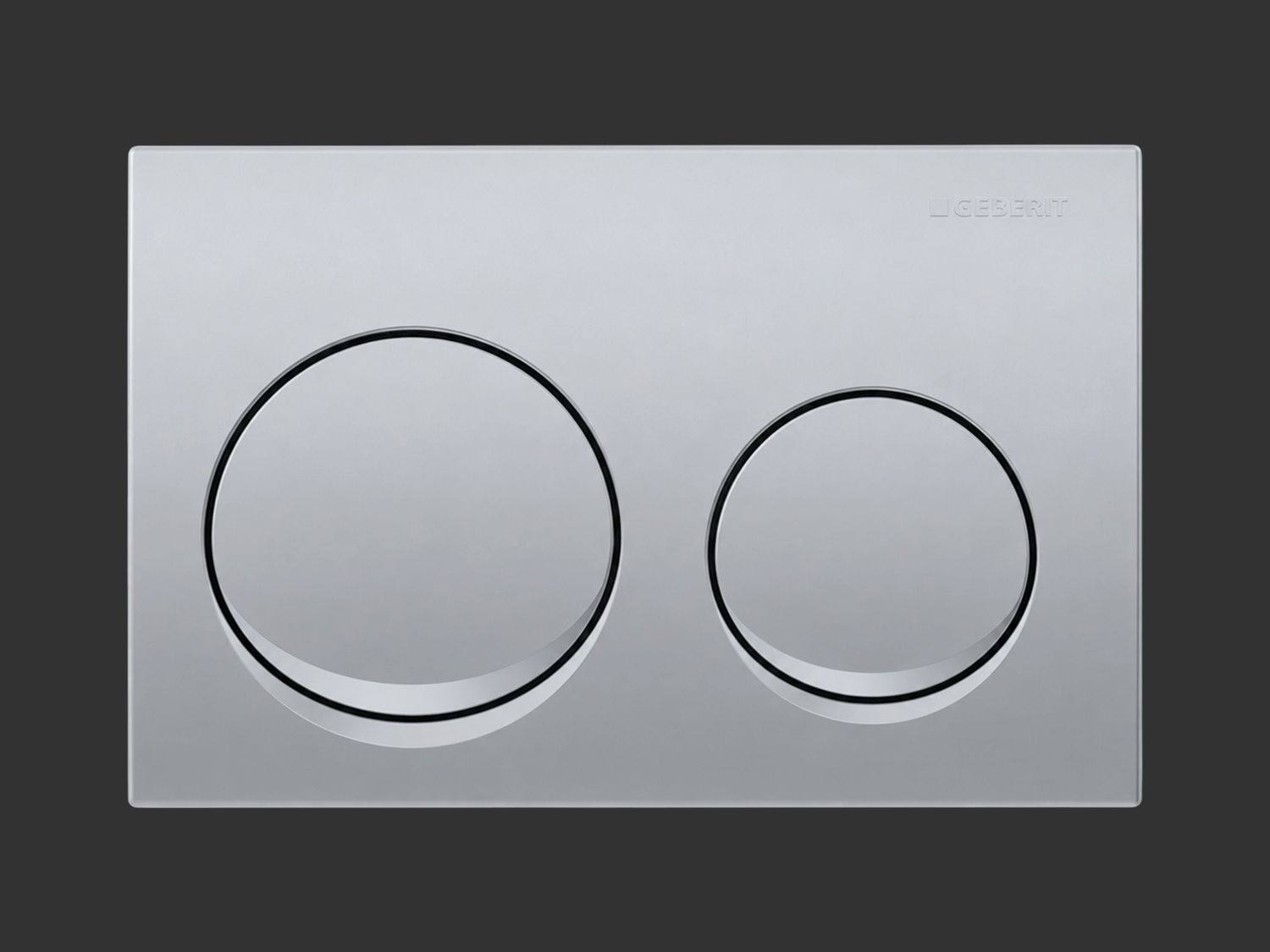 Alpha25 Round Next Generation Flush Plate / Matte Chrome