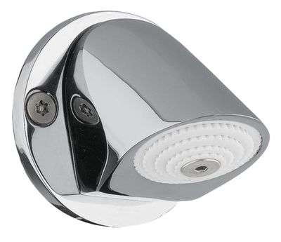 Douche de tête murale Nofer en chromé brillant