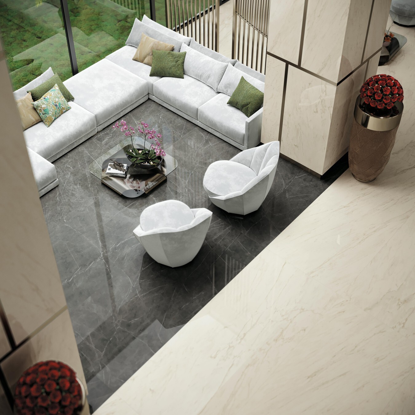 Grès cérame Marvel Pro Cremo Delicato mat 60 x 120 cm - Atlas Concorde - 2ème choix - vue 10