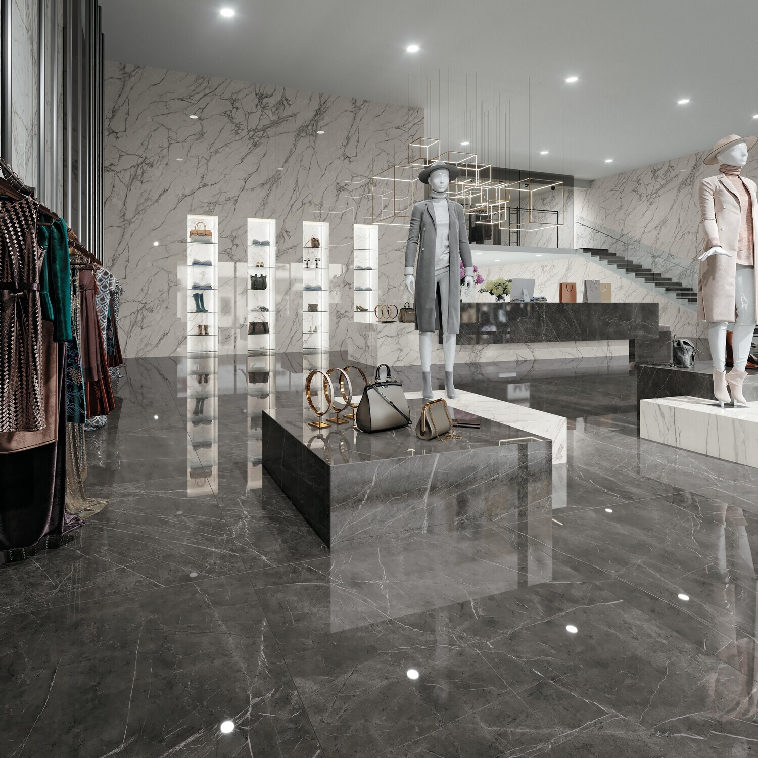 Grès cérame Marvel Grey Stone mat R10 60 x 120 cm - Atlas Concorde - 2ème choix — vue 3