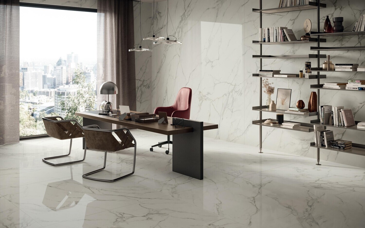 Grès cérame Marvel Calacatta Extra mat R10 30 x 60 cm - Atlas Concorde - 2ème choix — vue 4