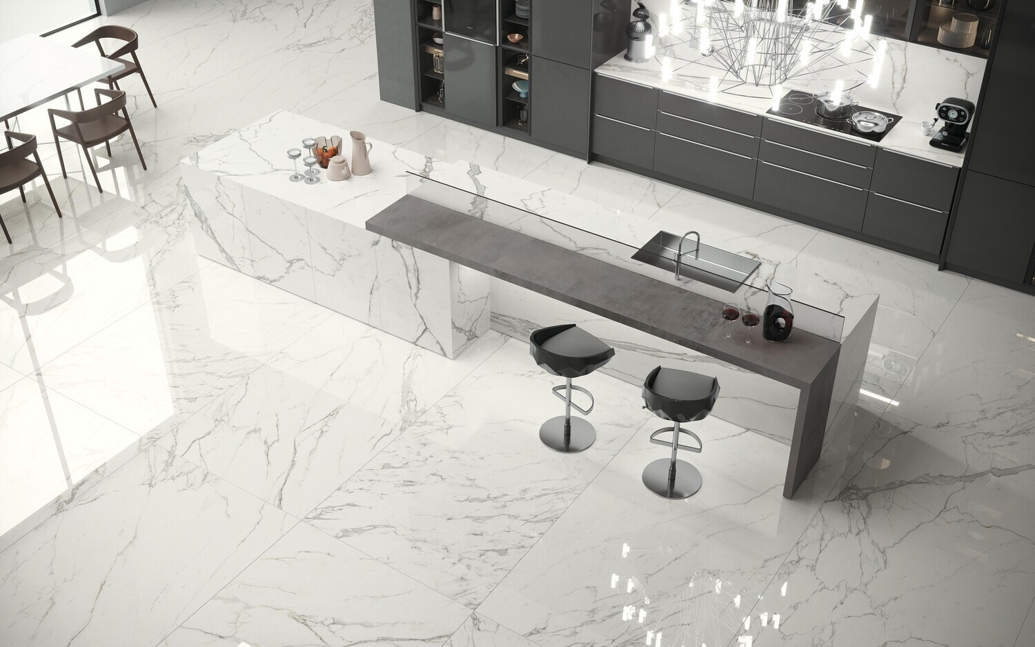 Mat Porcelain Stoneware Marvel Calacatta Extra R10 30 x 60 cm - Atlas Concorde - 2nd choice