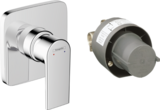 Set de finition pour mitigeur de douche encastré Hansgrohe Vernis Shape avec corps d'encastrement
