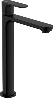 Mitigeur de lavabo Hansgrohe Rebris S 240 CoolStart avec tirette et vidage en noir mat