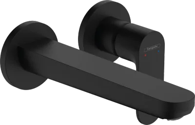 Mitigeur de lavabo encastré Hansgrohe Rebris S 200 mm en noir mat