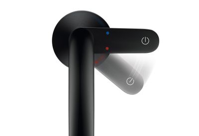 Mitigeur de lavabo AXOR One Select 170 avec bonde push-open en noir mat