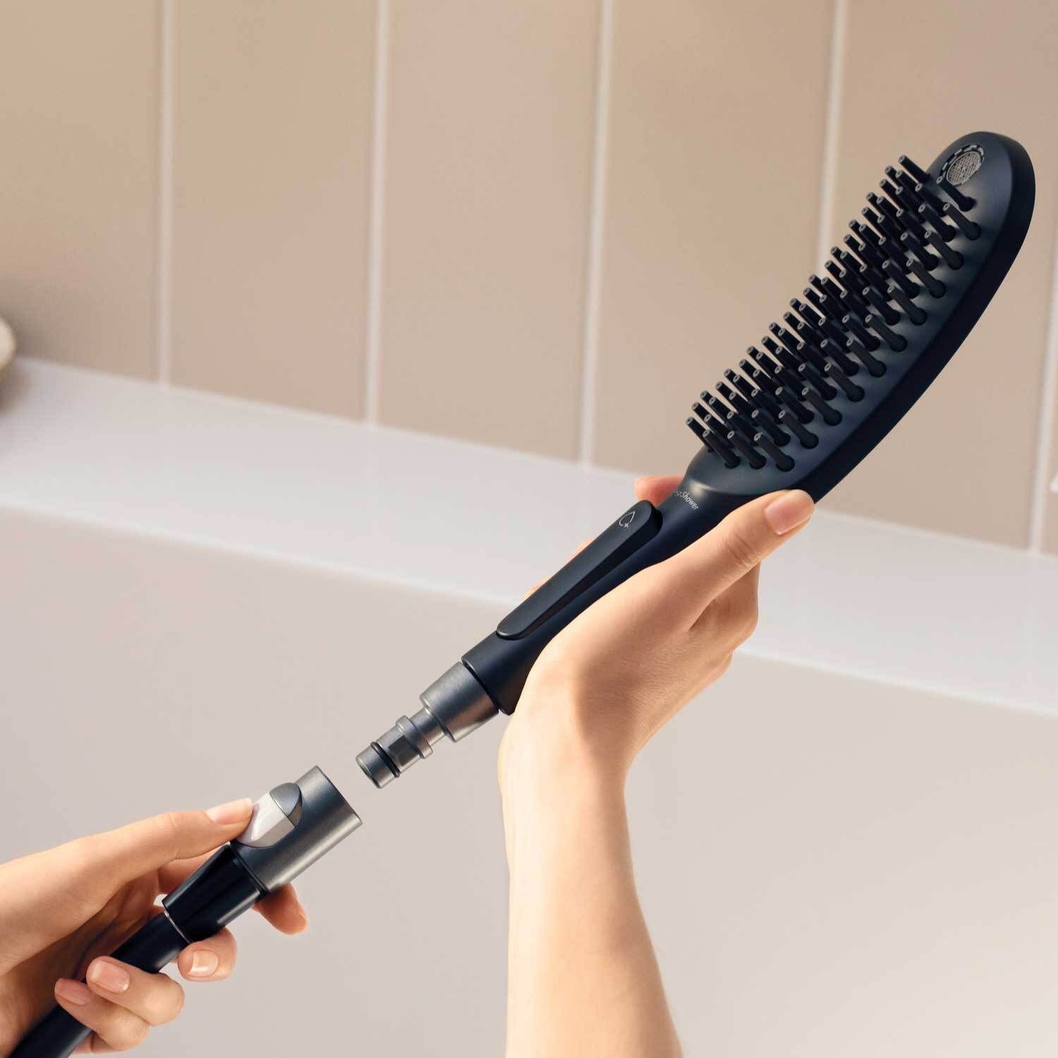 Douchette à main pour chien Hansgrohe 150 3 jets en noir mat