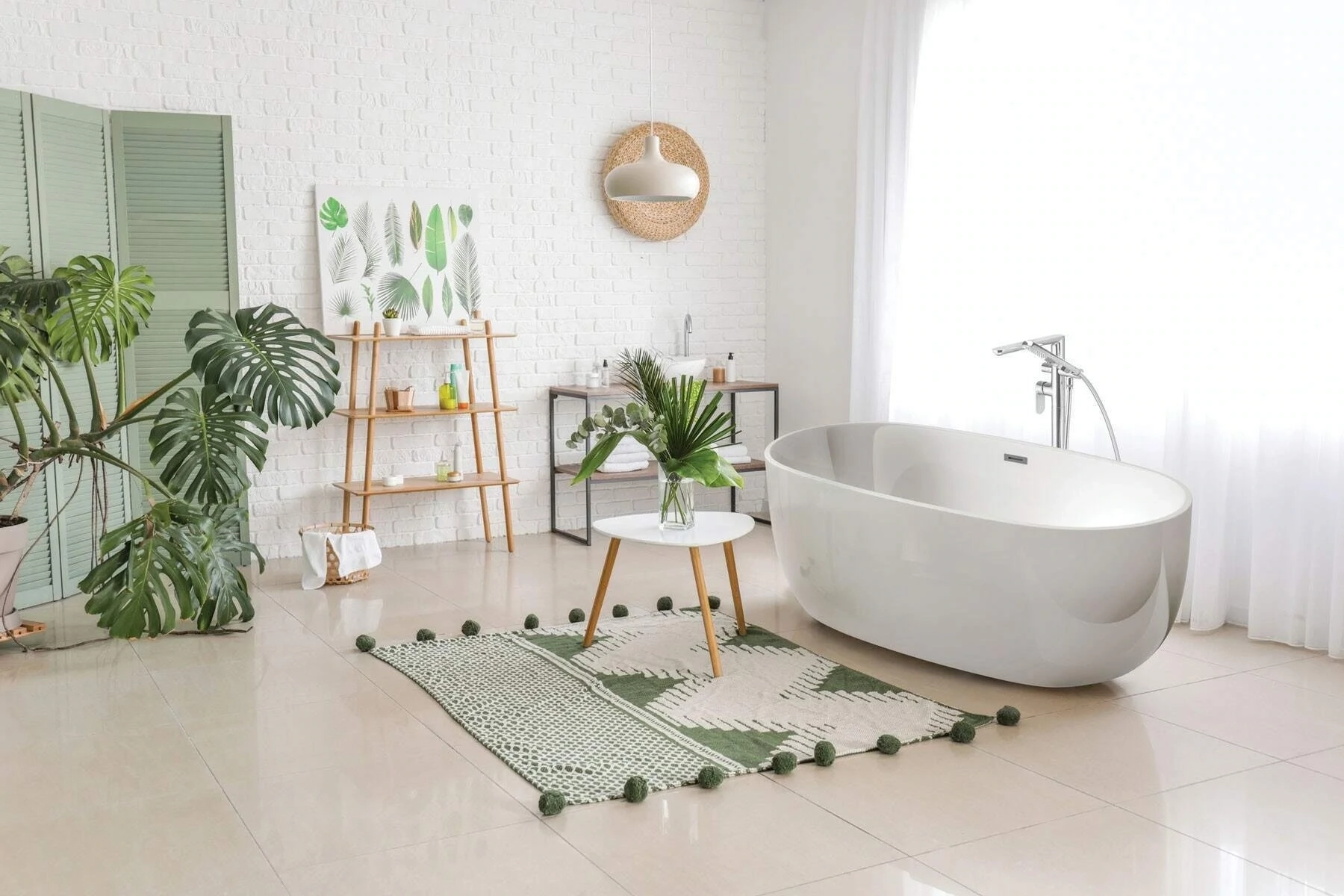 Baignoire en îlot acrylique ovale Deante Alpinia PureOne - 170 x 80 cm - vue 9