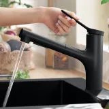 Zesis M33 Mitigeur de cuisine 150 avec douchette extractible 2 jets