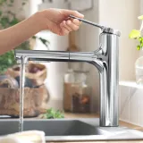 Zesis M33 Mitigeur de cuisine 160 avec douchette extractible 2 jets