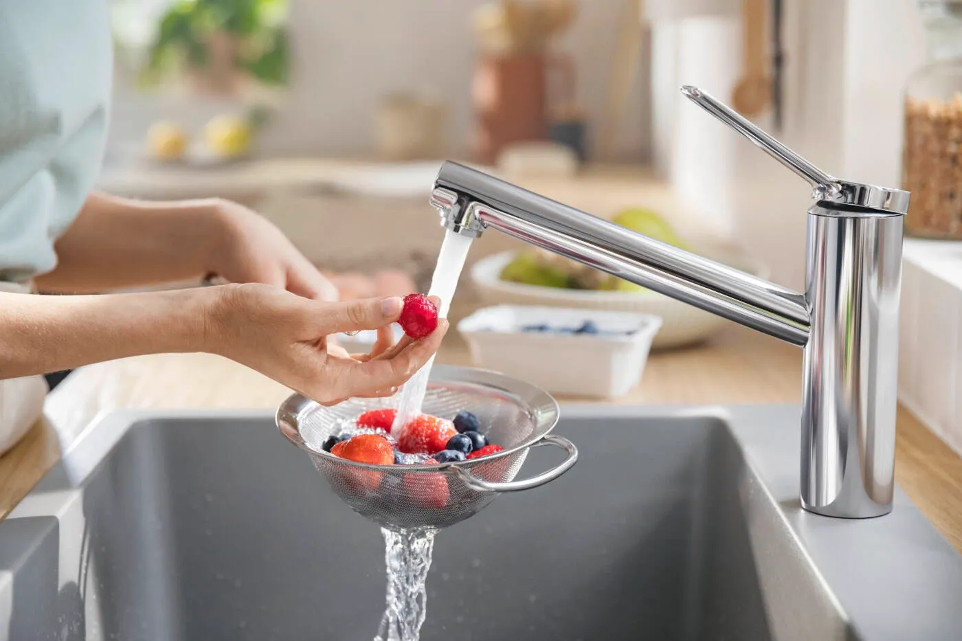Mitigeur de cuisine Hansgrohe Zesis M33 150 finition chromée — vue 5