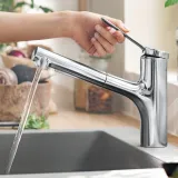 Zesis M33 Mitigeur de cuisine 150 avec douchette extractible 2 jets, sBox lite