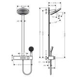 Pulsify S Colonne de douche 260 2jet avec mitigeur thermostatique ShowerTablet Select 400