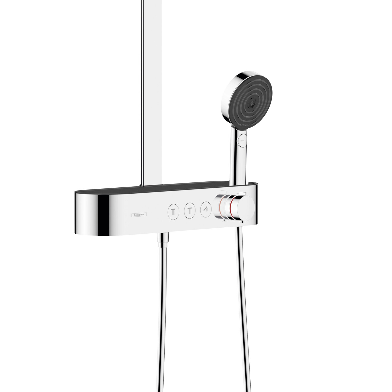 Colonne de douche Showerpipe Hansgrohe Pulsify S 260 2 jets avec mitigeur thermostatique ShowerTablet Select 400