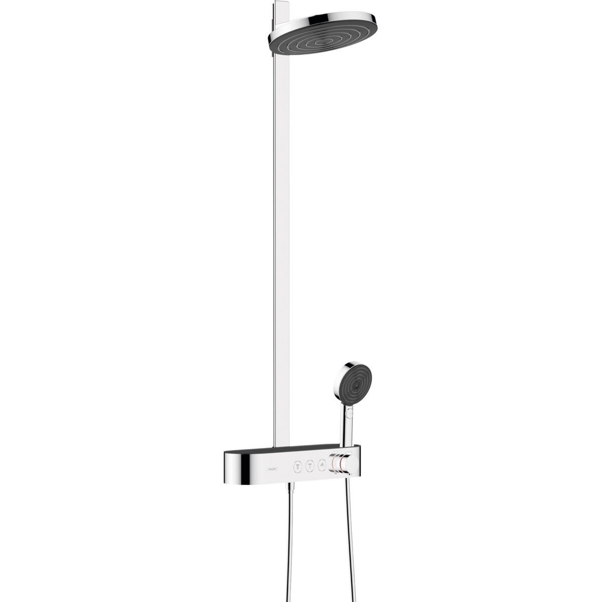 Colonne de douche Showerpipe Hansgrohe Pulsify S 260 2 jets avec mitigeur thermostatique ShowerTablet Select 400