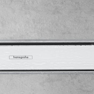 Set de finition Hansgrohe RainDrain Match 700 mm avec cadre réglable en blanc