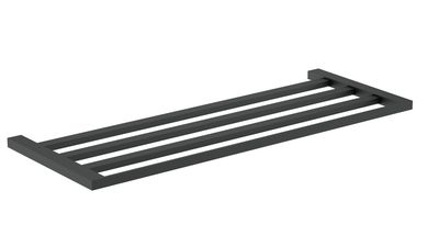 Plateau porte-serviettes Nofer Corinto en noir mat