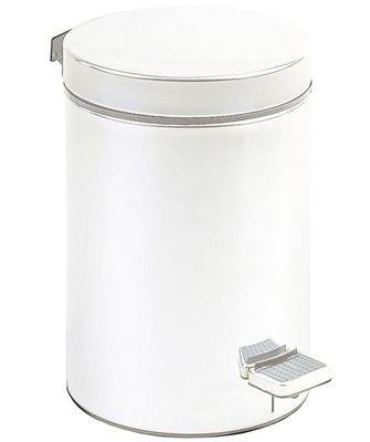 Poubelle à pédale hygiénique Nofer en blanc