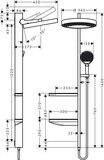 Rainfinity Colonne de douche 360 1jet pour installation encastrée