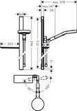 Rainfinity Ensemble de douche 130 3jet avec barre de douche 90 cm avec porte-savon