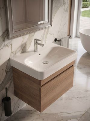 Meuble de salle de bains à un tiroir pour lavabo Geberit Smyle 60 cm (sans vasque)