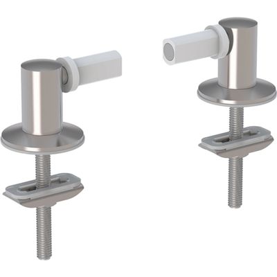Pack de charnières Geberit pour abattant standard pour WC, fixation par le haut