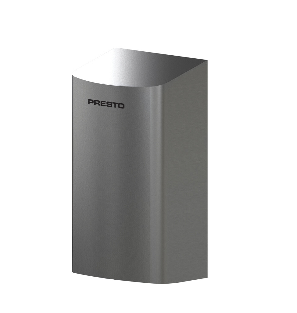 Sèche-mains en inox Presto C Dry mural compact automatique sans contact à air pulsé
