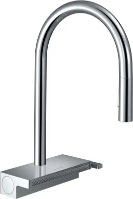 Mitigeur de cuisine Hansgrohe Aquno Select M81 170 avec douchette extractible 3 jets et sBox intégré