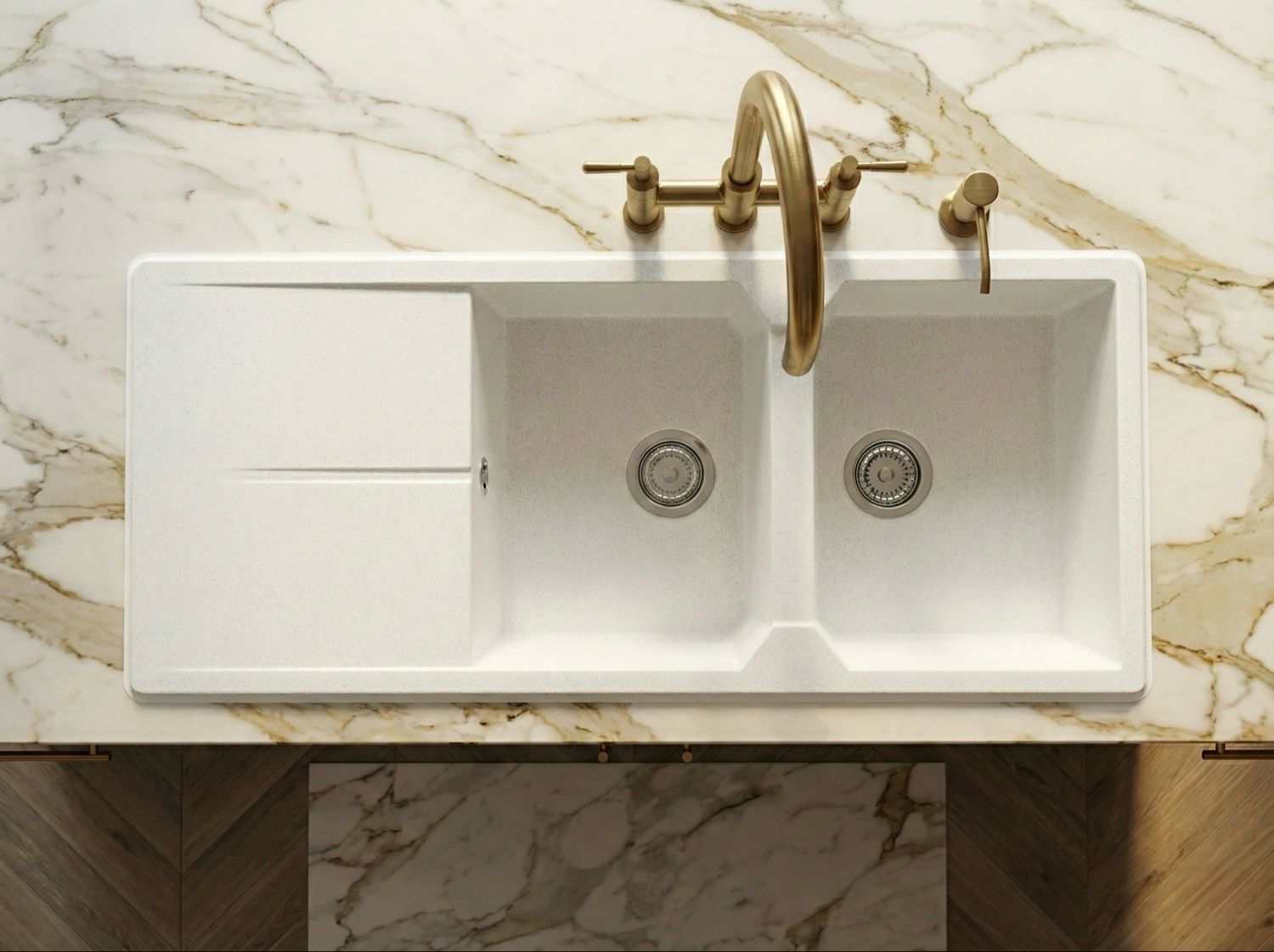 Farah 116 cm x 50 cm Built-in Kitchen Sink