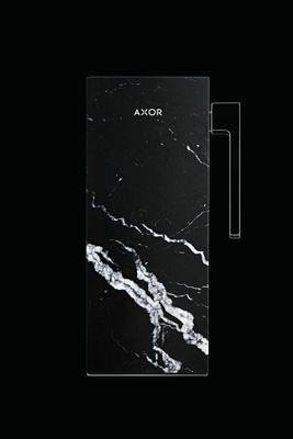 Plaque de finition 200 AXOR MyEdition en marbre noir