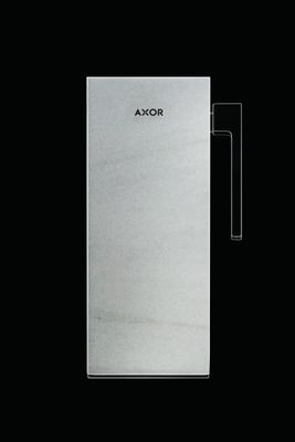 Plaque de finition 200 AXOR MyEdition en marbre blanc