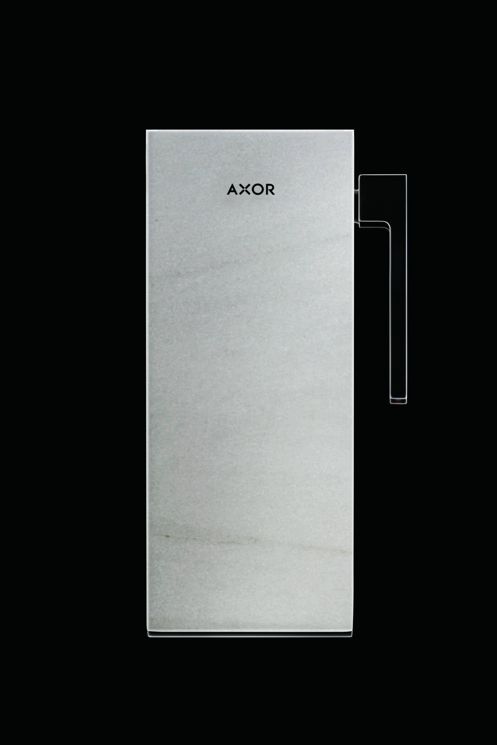 Plaque de finition 200 AXOR MyEdition en marbre blanc