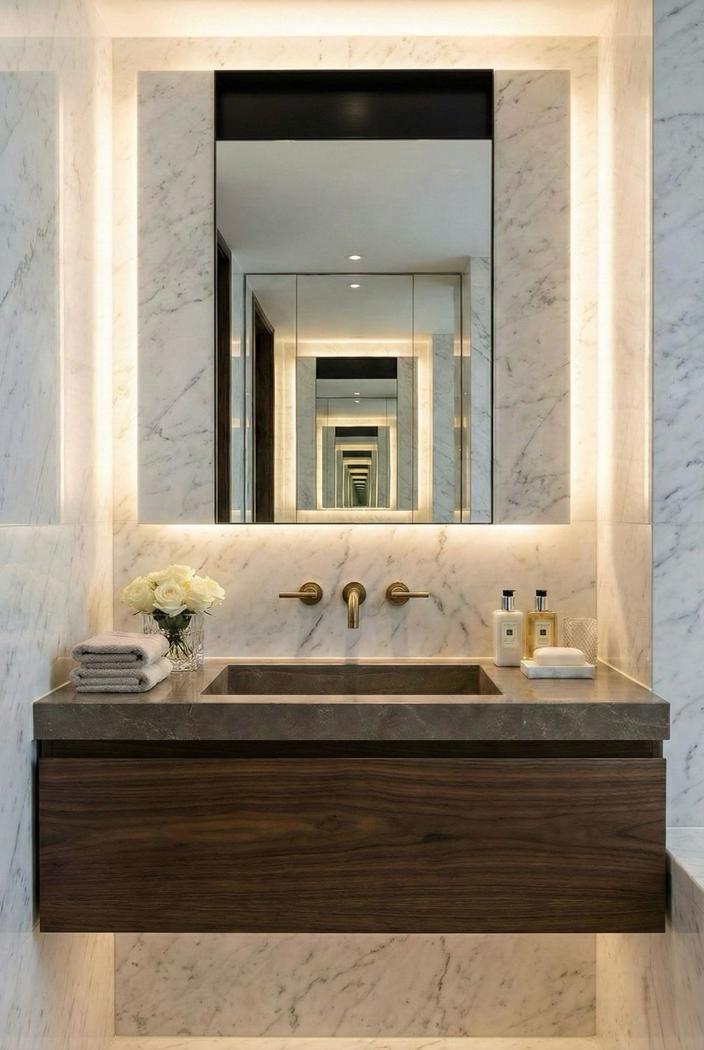 Mirror for Bathroom Aden 60 cm x 34 cm - High Gloss