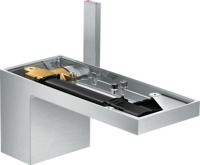 Mitigeur de lavabo AXOR MyEdition 70 sans plaque avec bonde push-open en chromé brossé