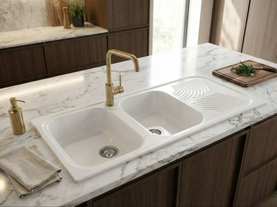 Rocky Built-in Kitchen Sink 118 cm x 50 cm