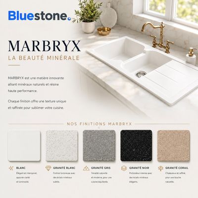 Rocky Built-in Kitchen Sink 118 cm x 50 cm