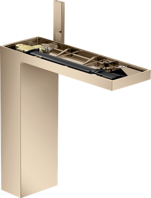 Mitigeur de lavabo AXOR MyEdition 230 sans plaque, avec bonde push-open en or rouge poli