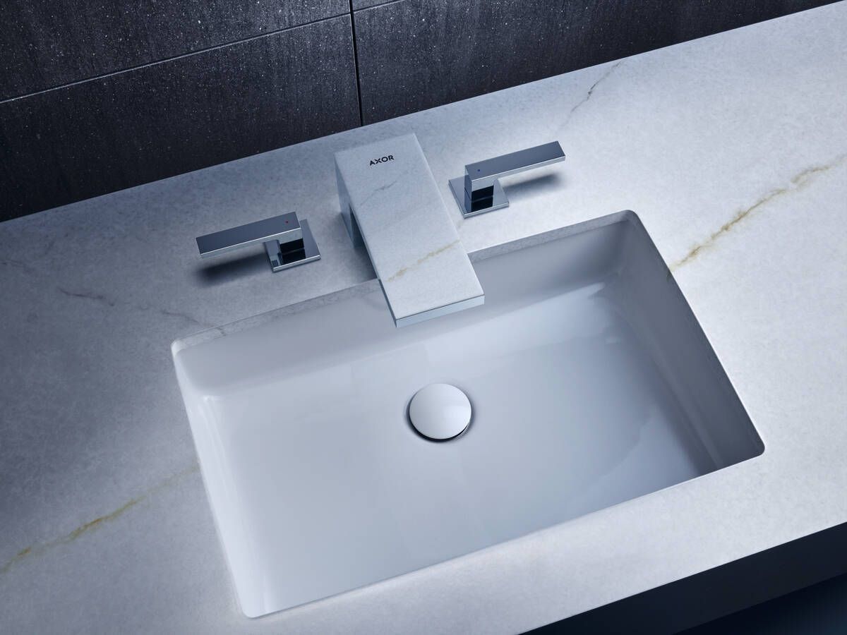 Mélangeur de lavabo 3 trous AXOR MyEdition 70 sans plaque, avec bonde push-open