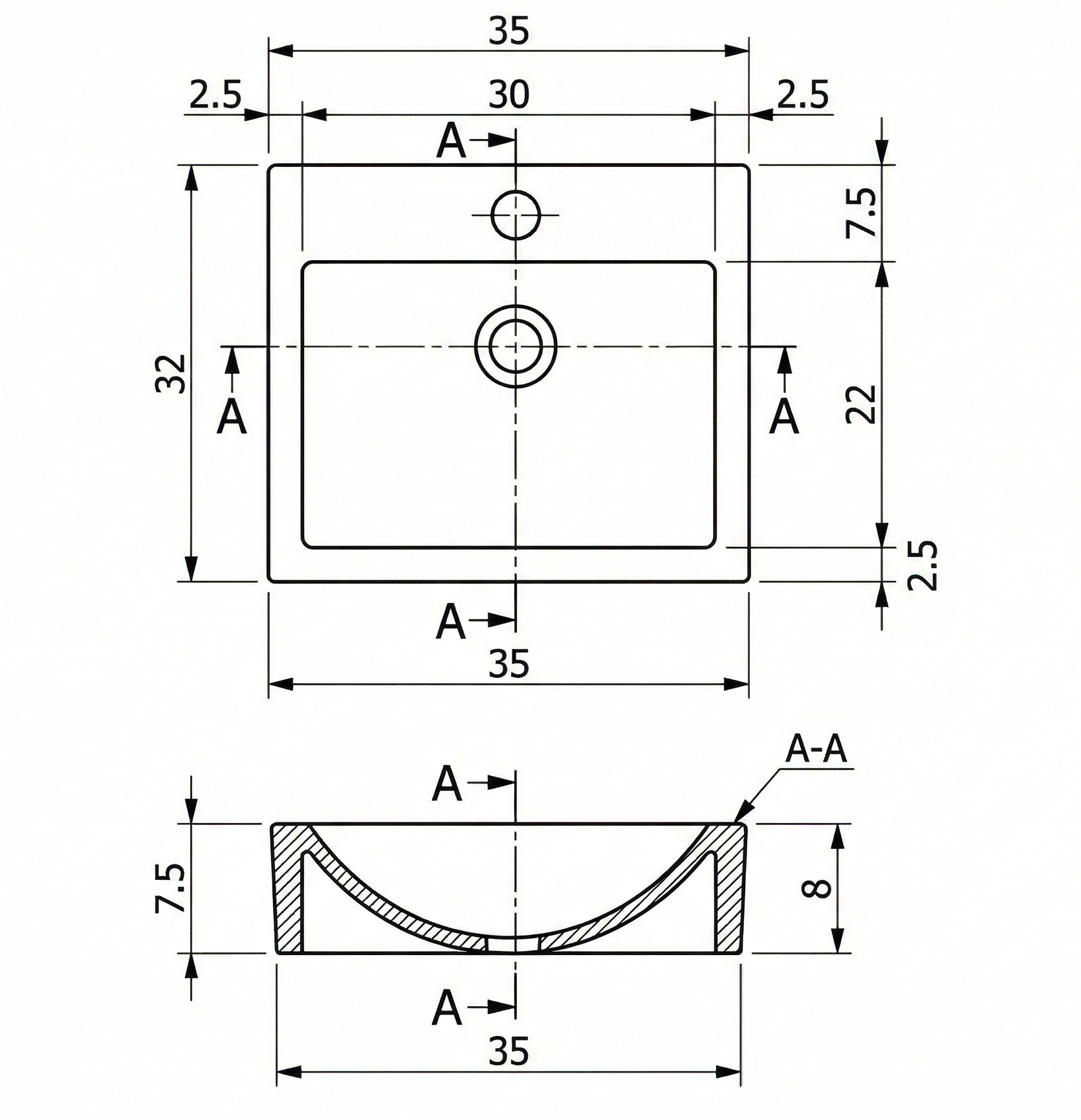 Lave-mains Aden 35 cm - vue 4
