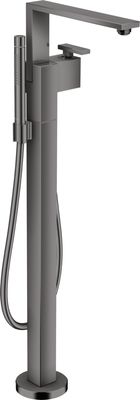 Mitigeur de bain / douche Axor Edge pour montage au sol en noir chromé poli