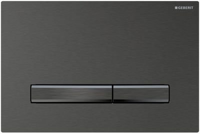 Geberit Sigma50 Actuation Plate / Brushed Chrome Black - Chrome Black
