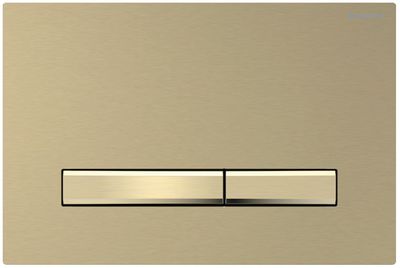 Geberit Sigma50 Flush Plate / Brushed Brass - Brass